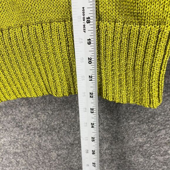 Banana Republic Sweater Pullover Women L Large Green Knit Long Sleeve Crew Neck - Picture 8 of 10